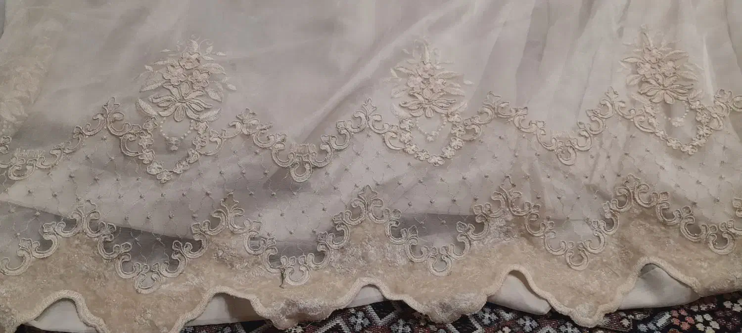 پرده حریر ترک ،گل قابی ،همراه آستر|پرده، رانر، رومیزی|لردگان, |دیوار