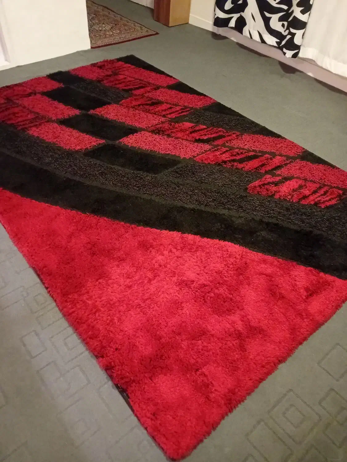 فرش فانتزی قرمز 3 بعدی|فرش|تهران, زرکش|دیوار