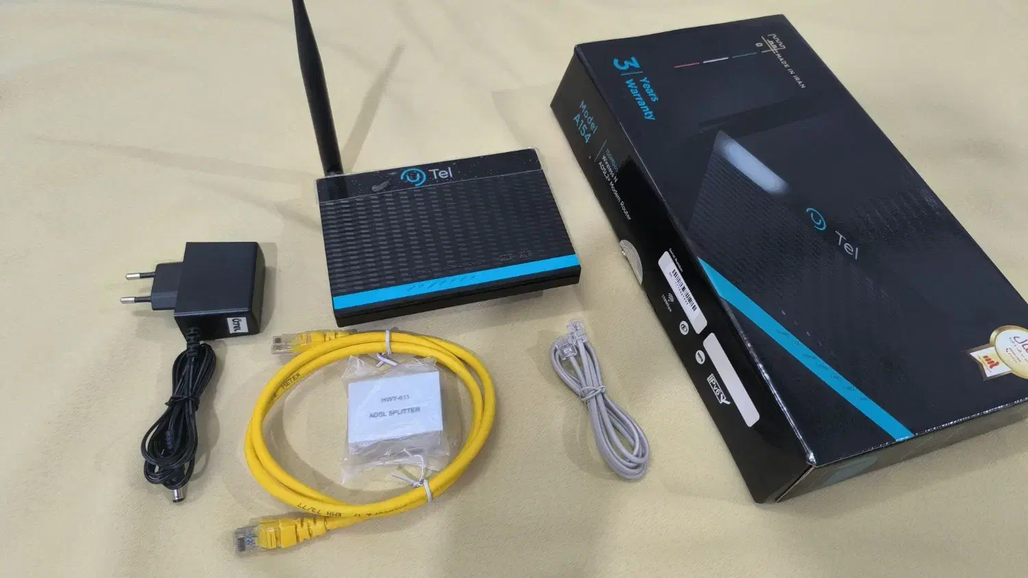 مودم وایفای ADSL2 Plus سالم و تمیز با تمام وسایل|مودم و تجهیزات شبکه|قم, زنبیل آباد|دیوار