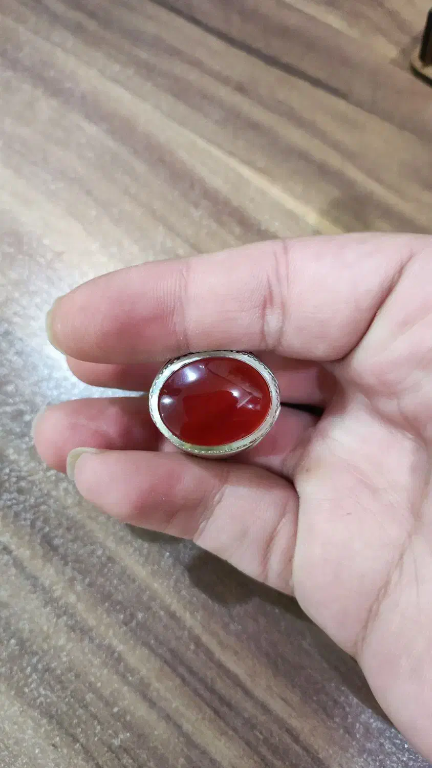 انگشتر عقیق سرخ یمن دستساز|جواهرات|میبد, |دیوار