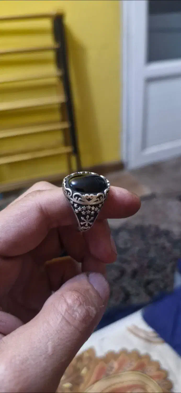 انگشتر نقره سنگ عقیق|جواهرات|تهران, تجریش|دیوار