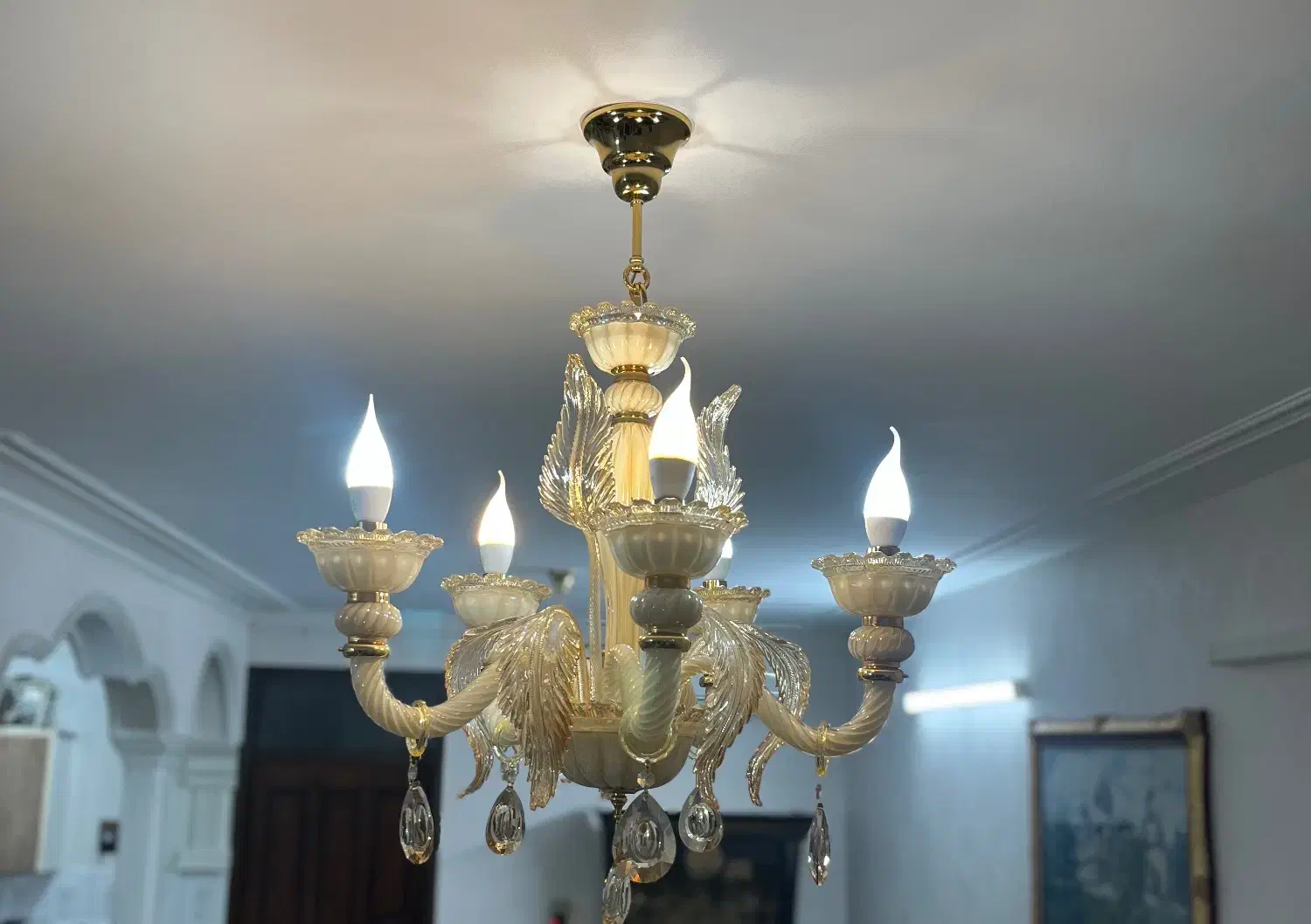 ۳عدد لوستر شیک و جدید وارداتی|لوستر و چراغ آویز|ساوه, |دیوار