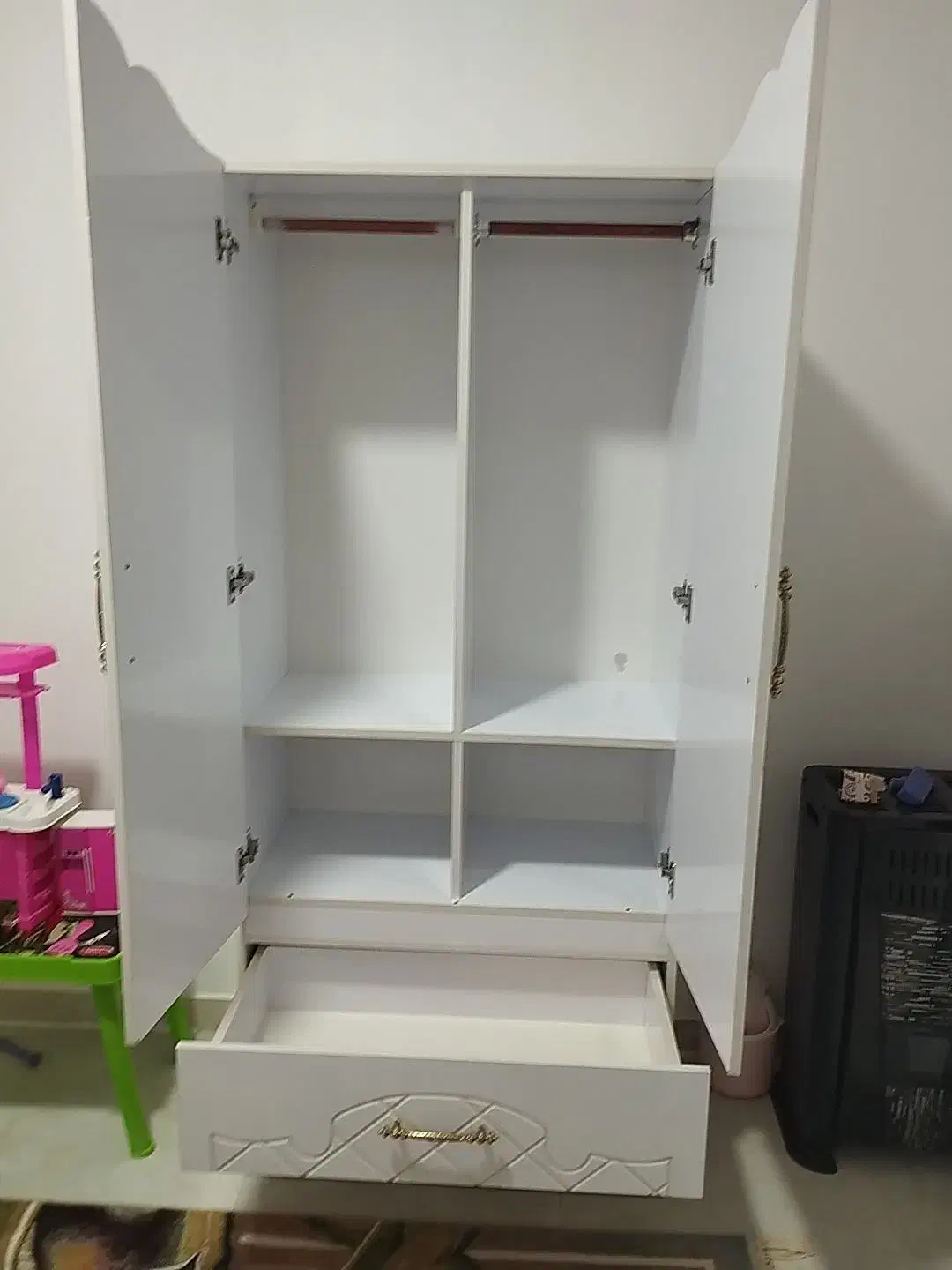 تخت و کمد کودک به همراه تشک|تخت و سرویس خواب|خواف, |دیوار