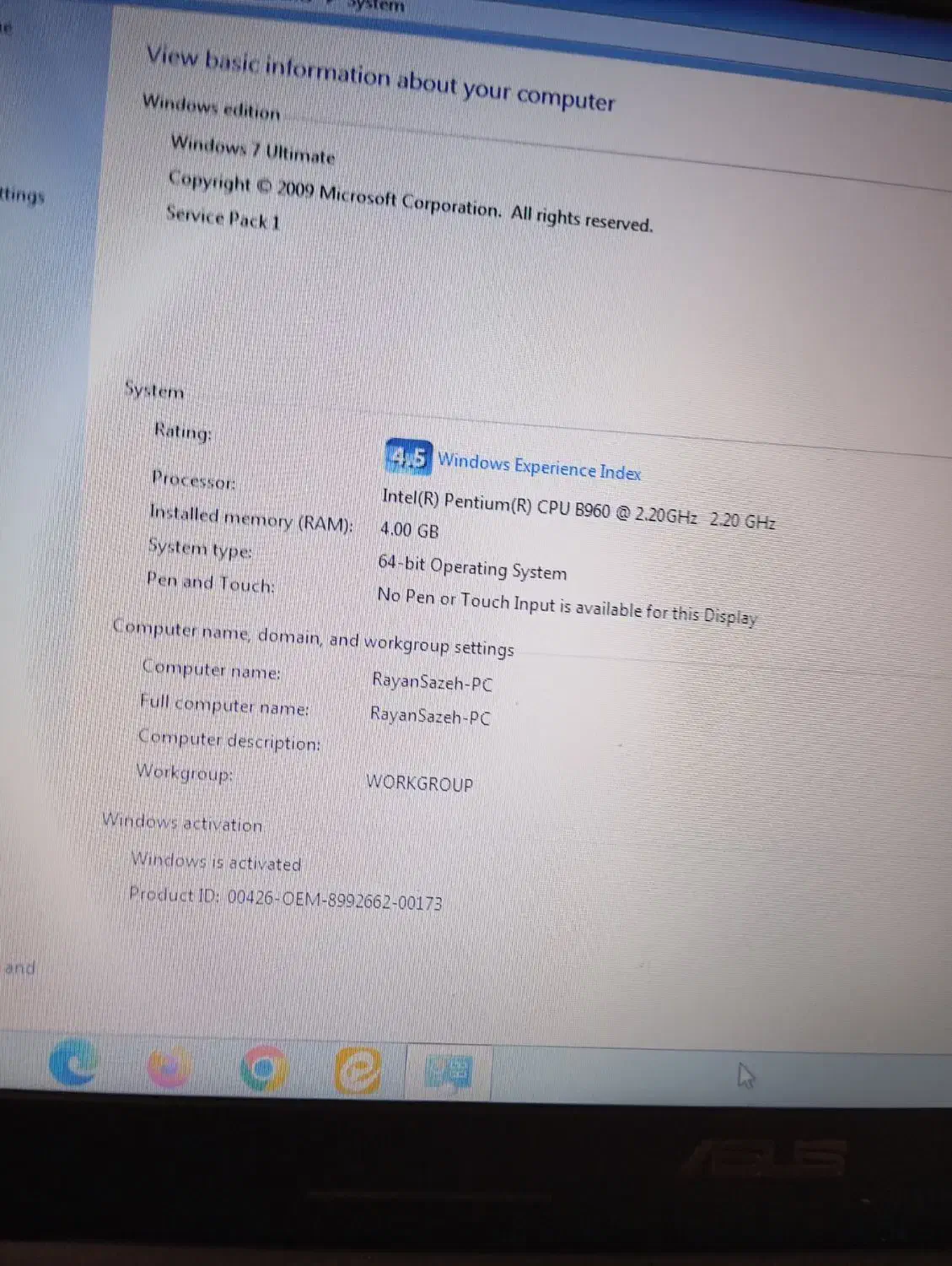 لپ تاپ Asus|رایانه همراه|آران و بیدگل, |دیوار