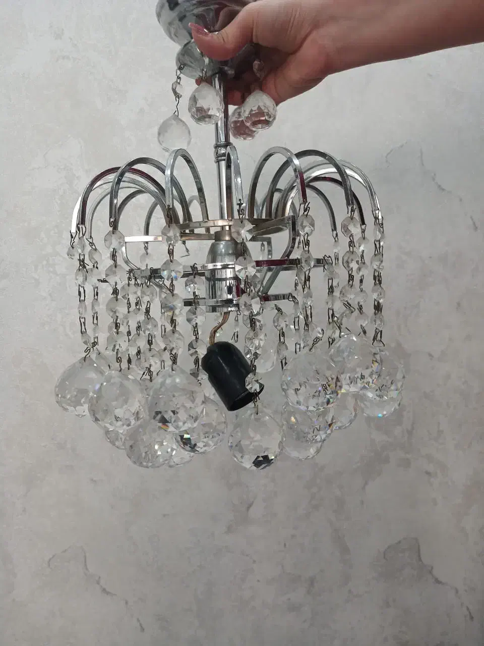 لوستر کریستالی|لوستر و چراغ آویز|تهران, استاد معین|دیوار