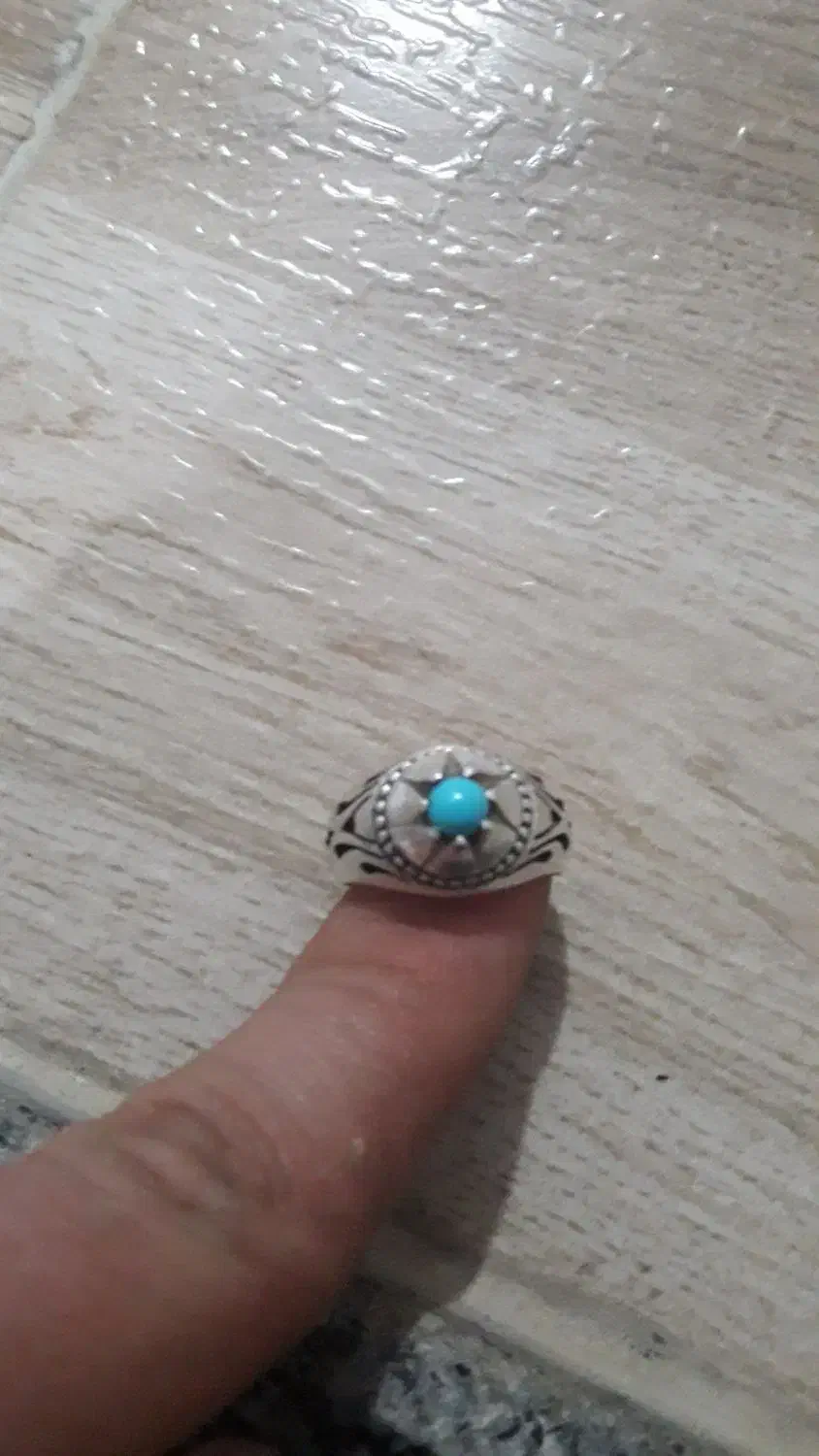 انگشتر فیروزه دست ساز|کلکسیون اشیاء عتیقه|کبودرآهنگ, |دیوار