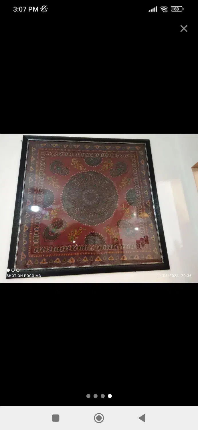 ست پته قرمز|صنایع دستی و سایر لوازم تزئینی|کرمان, |دیوار