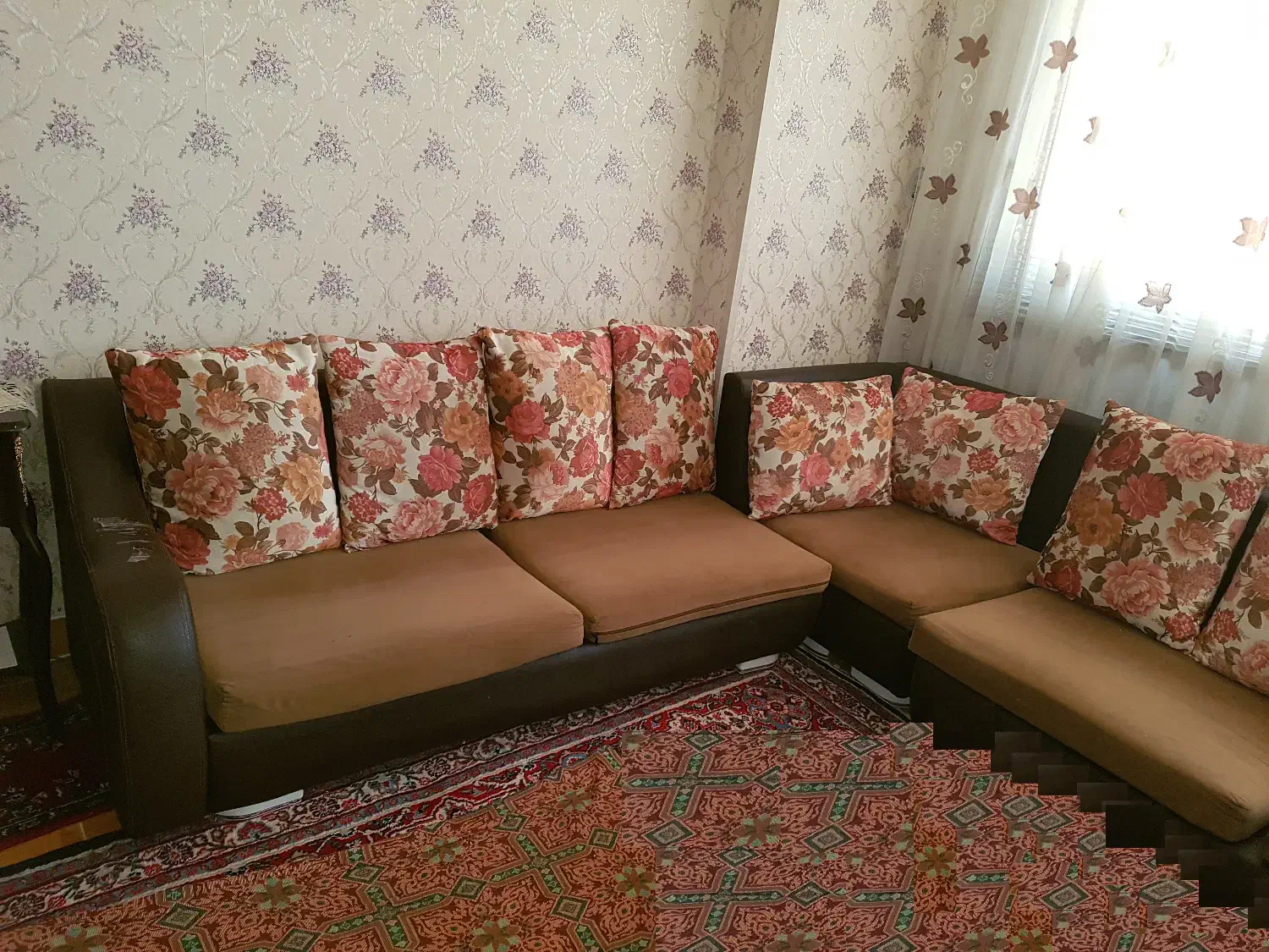 مبل ال 7 نفره سالم|مبلمان خانگی و میز عسلی|همدان, |دیوار