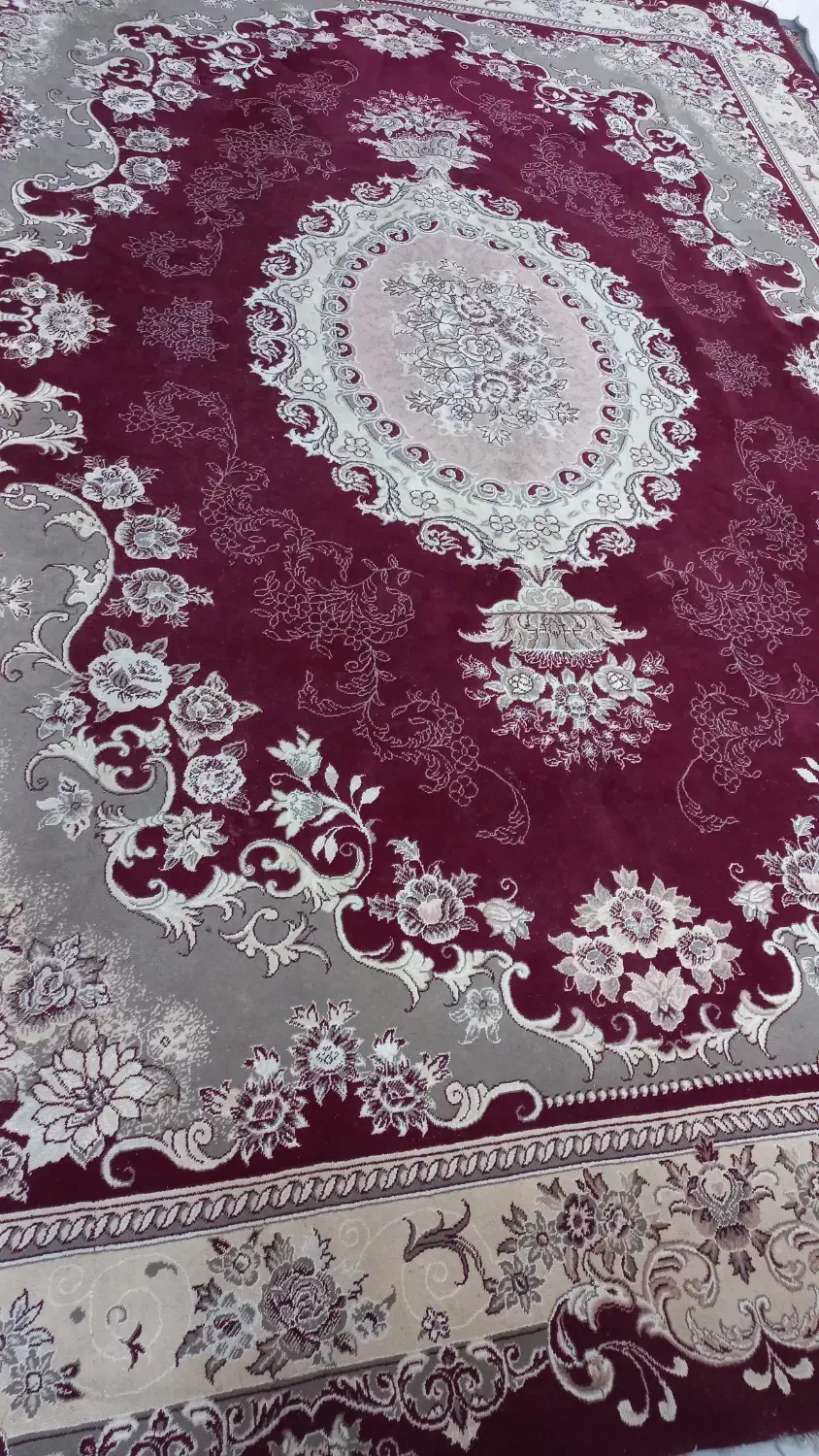 فرش۳×۴زرشکی|فرش|قوچان, |دیوار