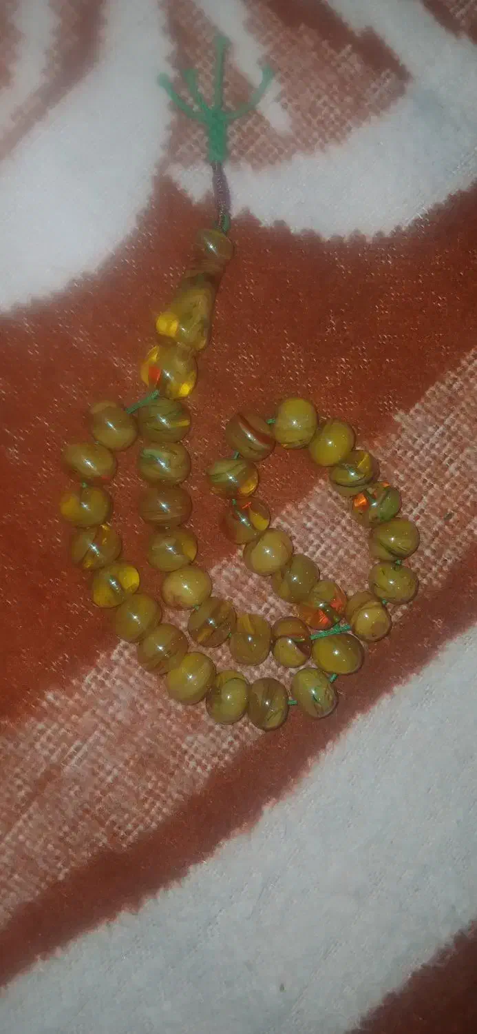 تسبی کهربا پرچمی خوش دست|جواهرات|کرمانشاه, |دیوار