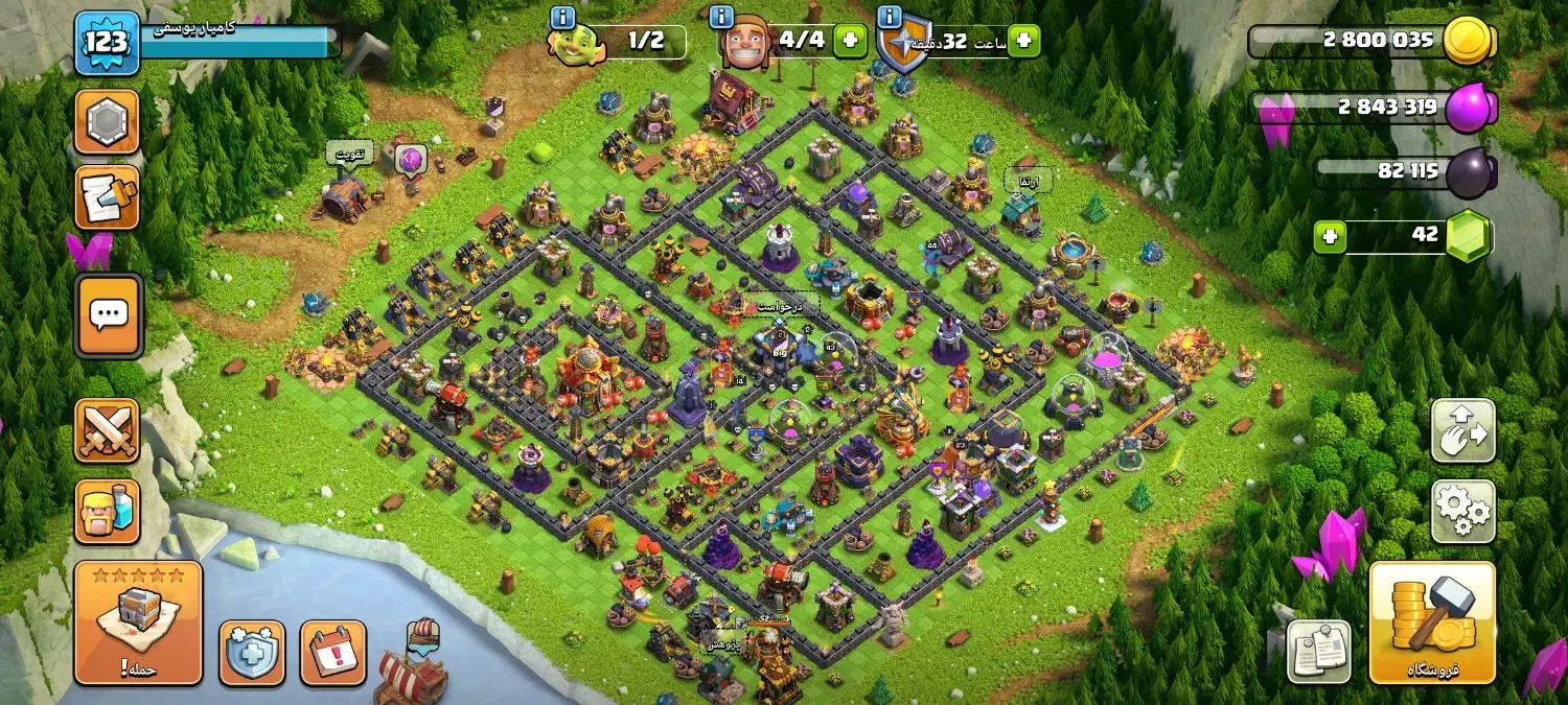 سلام اکانت کلش آف کلنز|کنسول، بازی ویدئویی و آنلاین|محمدیه-قزوین, |دیوار