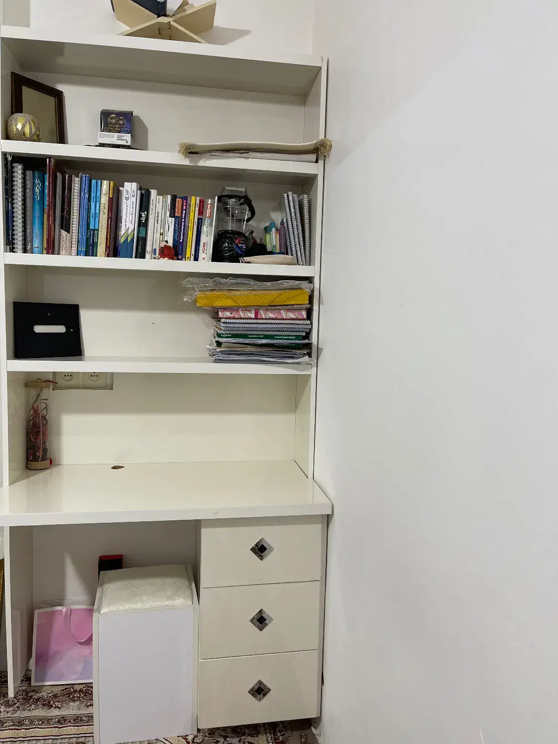 میز و قفسه کتاب|کتابخانه، شلف، قفسه‌های دیواری|پاوه, |دیوار