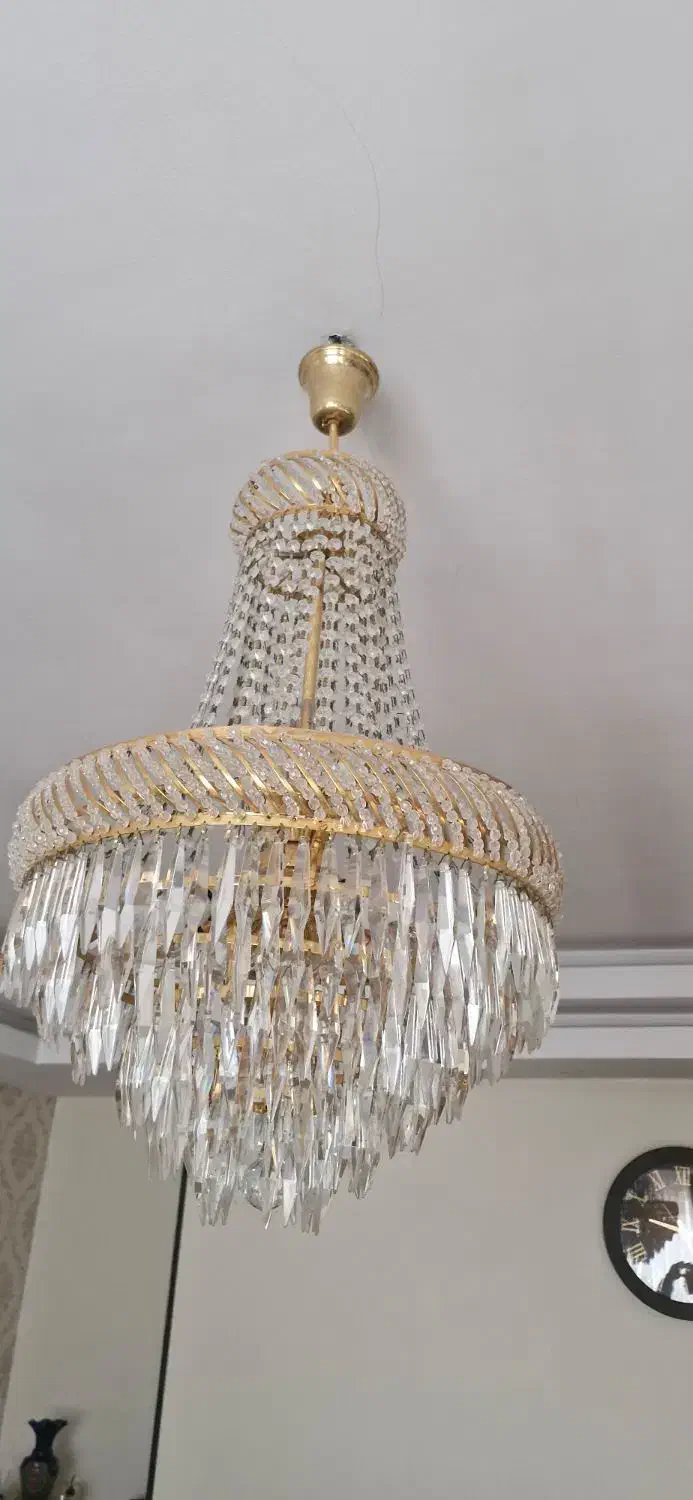 لوستر کریستال ایتالیایی|لوستر و چراغ آویز|کرج, باغستان|دیوار