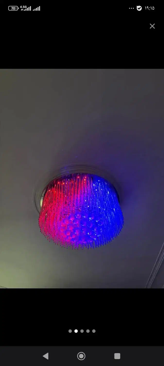 لوسترچندحالته چندرنگ بسیارزیباوسبک|لوستر و چراغ آویز|شهریار, کهنز|دیوار