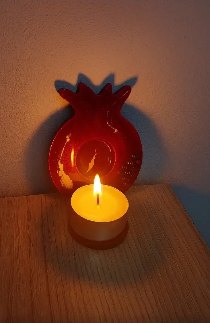 جای شمعی انار و اردوخوری|صنایع دستی و سایر لوازم تزئینی|بروجرد, |دیوار