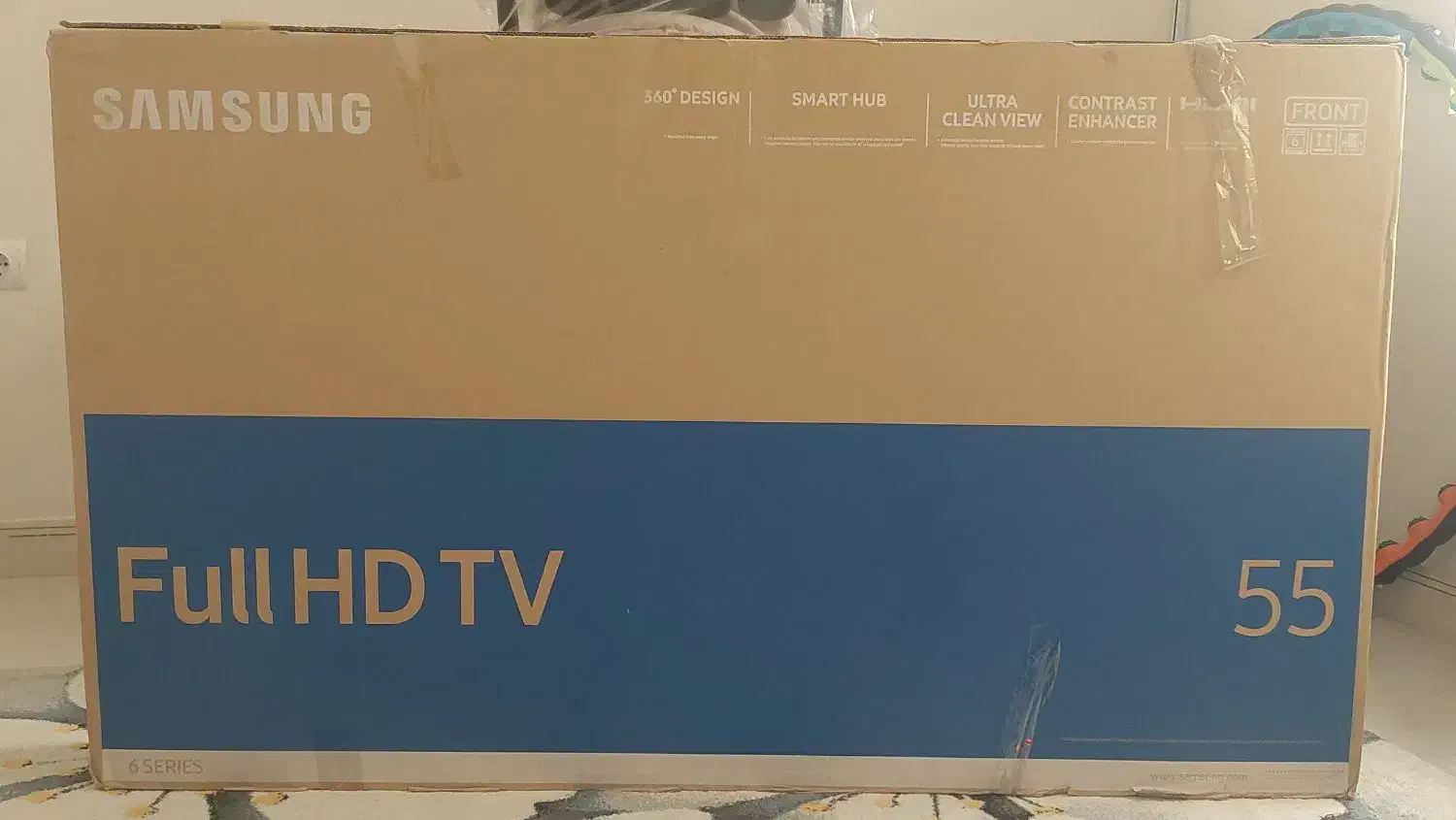 کارتن تلویزیون سامسونگ ۵۵ اینچ|تلویزیون و پروژکتور|مشهد, جاهد شهر|دیوار