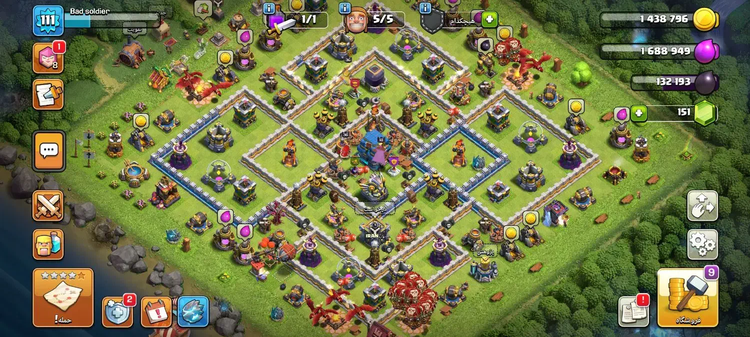 اکانت کلش طاق با کالاف|کنسول، بازی ویدئویی و آنلاین|خرمآباد, |دیوار