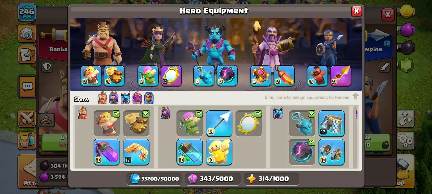 کلش آف کلنز تان ۱۸|کنسول، بازی ویدئویی و آنلاین|هریس, |دیوار