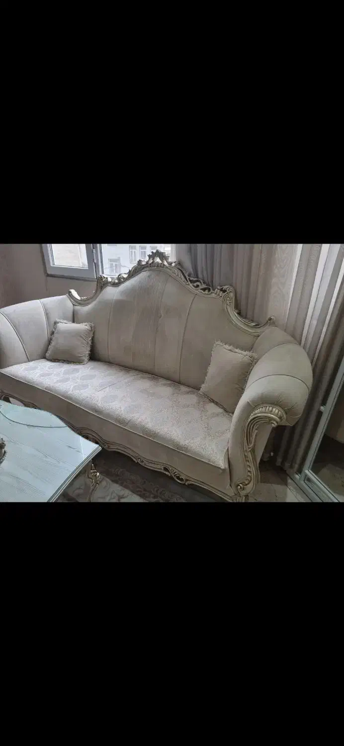 مبل استیل ۷ نفره میز ناهار خوری ۶ نفره|مبلمان خانگی و میز عسلی|ری, فیروزآبادی|دیوار