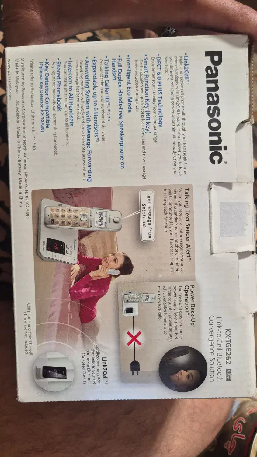 تلفن بی سیم پاناسونیک مالزی اصل|تلفن رومیزی|اردکان, |دیوار