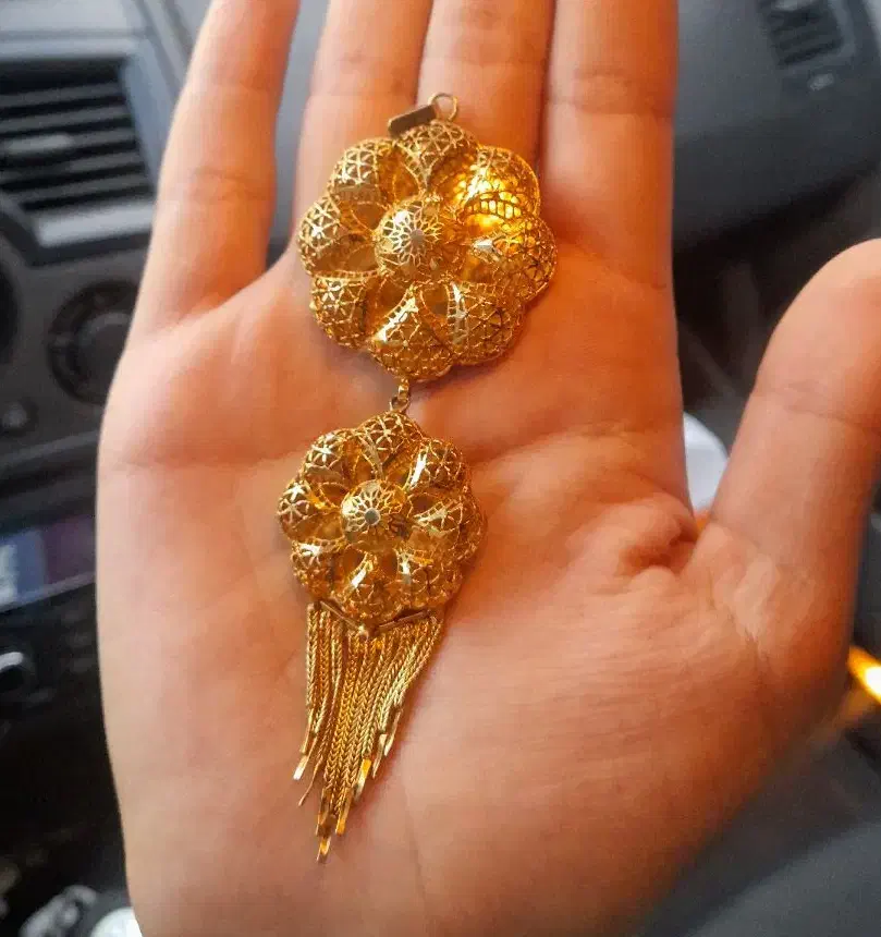 گردنبند پلاک نقره بحرینی زنانه آبکاری طلا(کپی طلا)|جواهرات|شیراز, وصال|دیوار