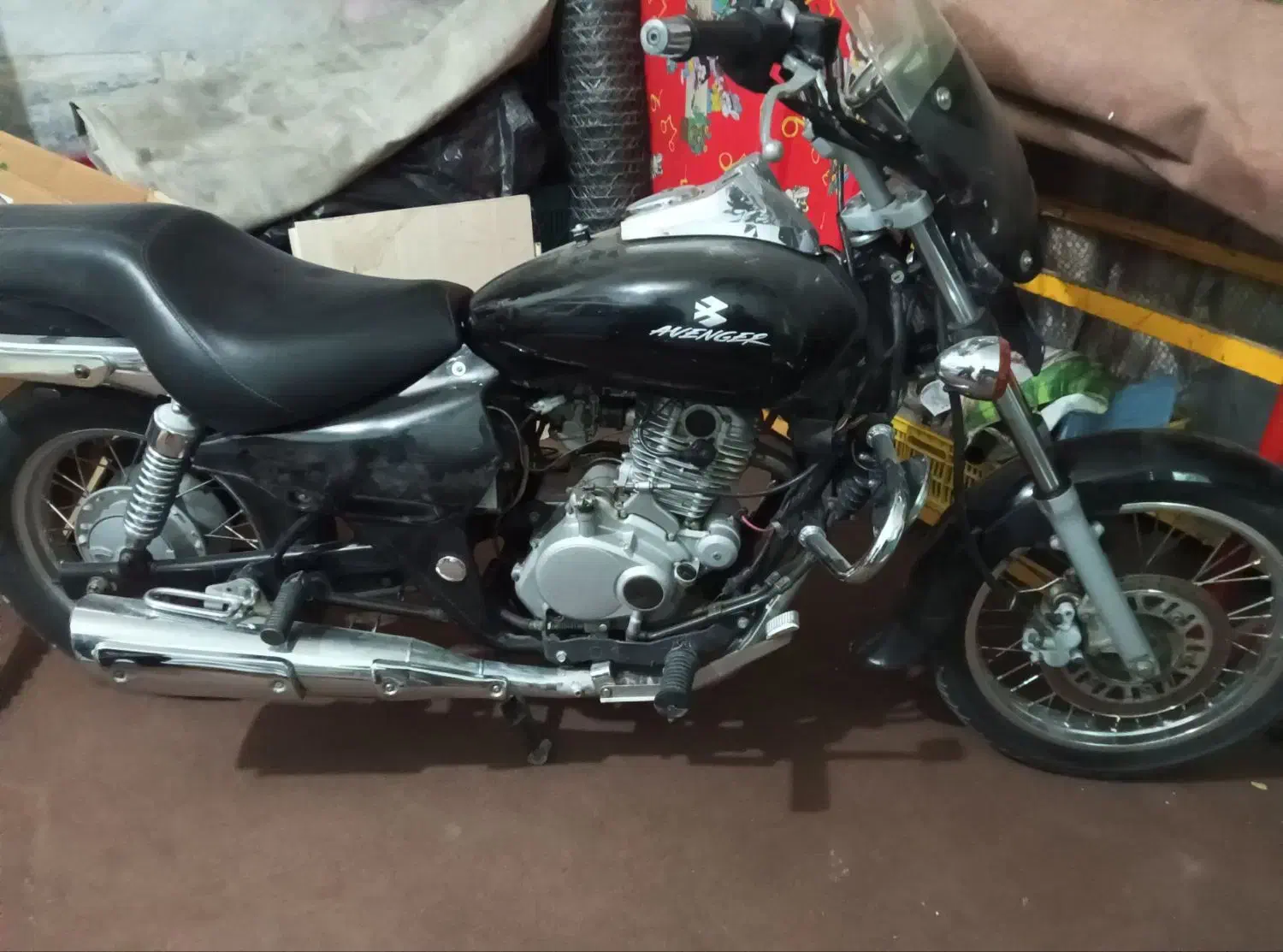 موتور آونجر مدل 90 مدارک تکمیل|موتورسیکلت|قروه, |دیوار