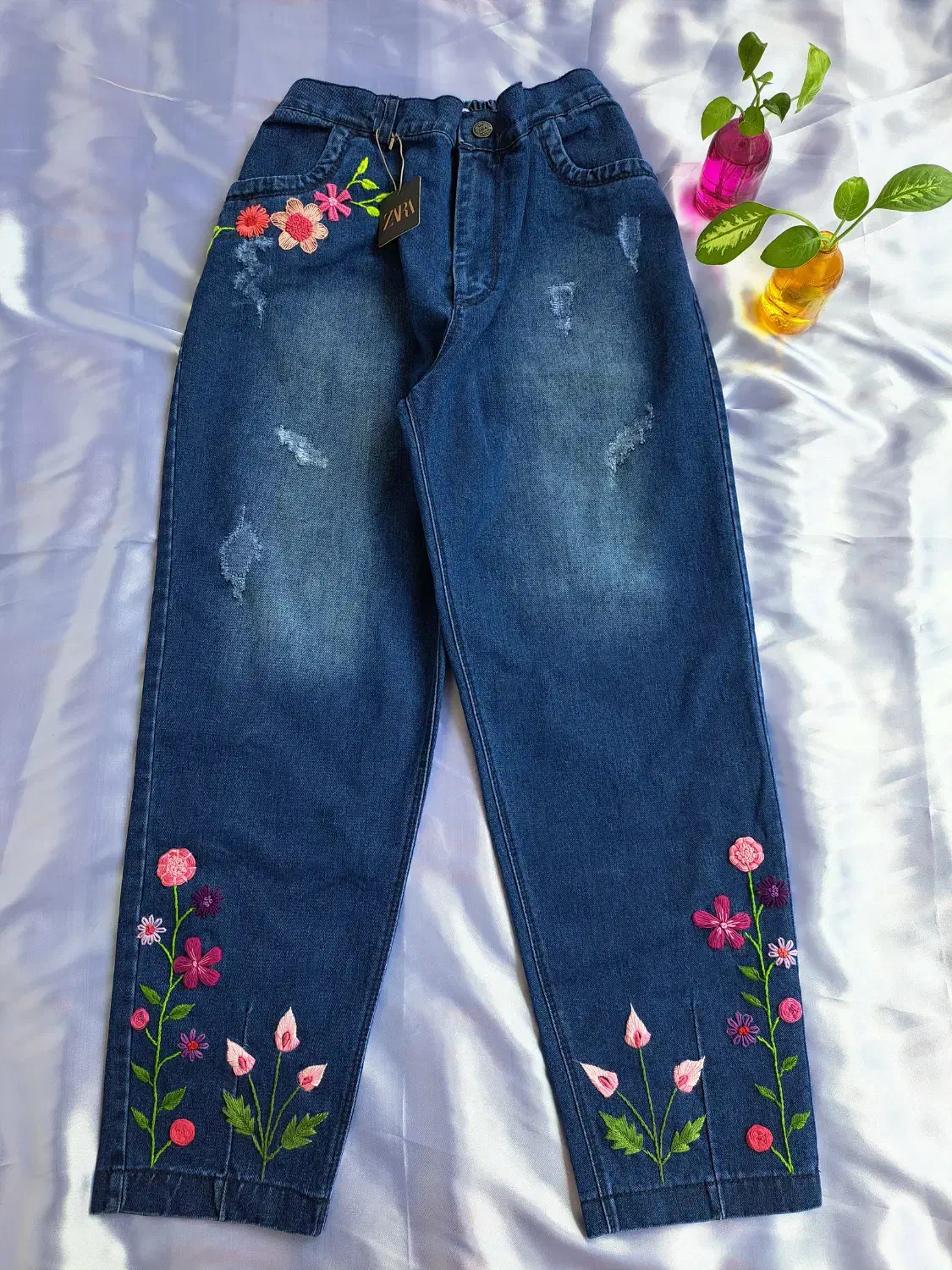 شلوار جین گلدوزی|لباس|یاسوج, |دیوار