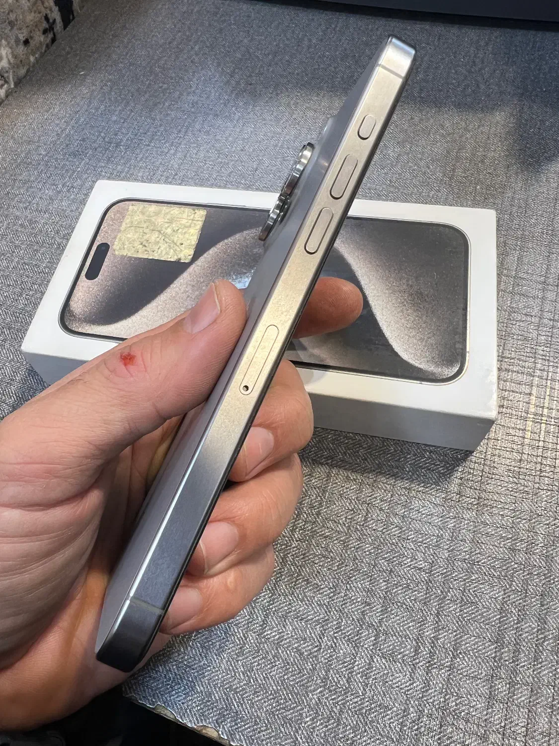 iPhone 15 pro max 256 ZAA natural titanium|موبایل|رامسر, |دیوار