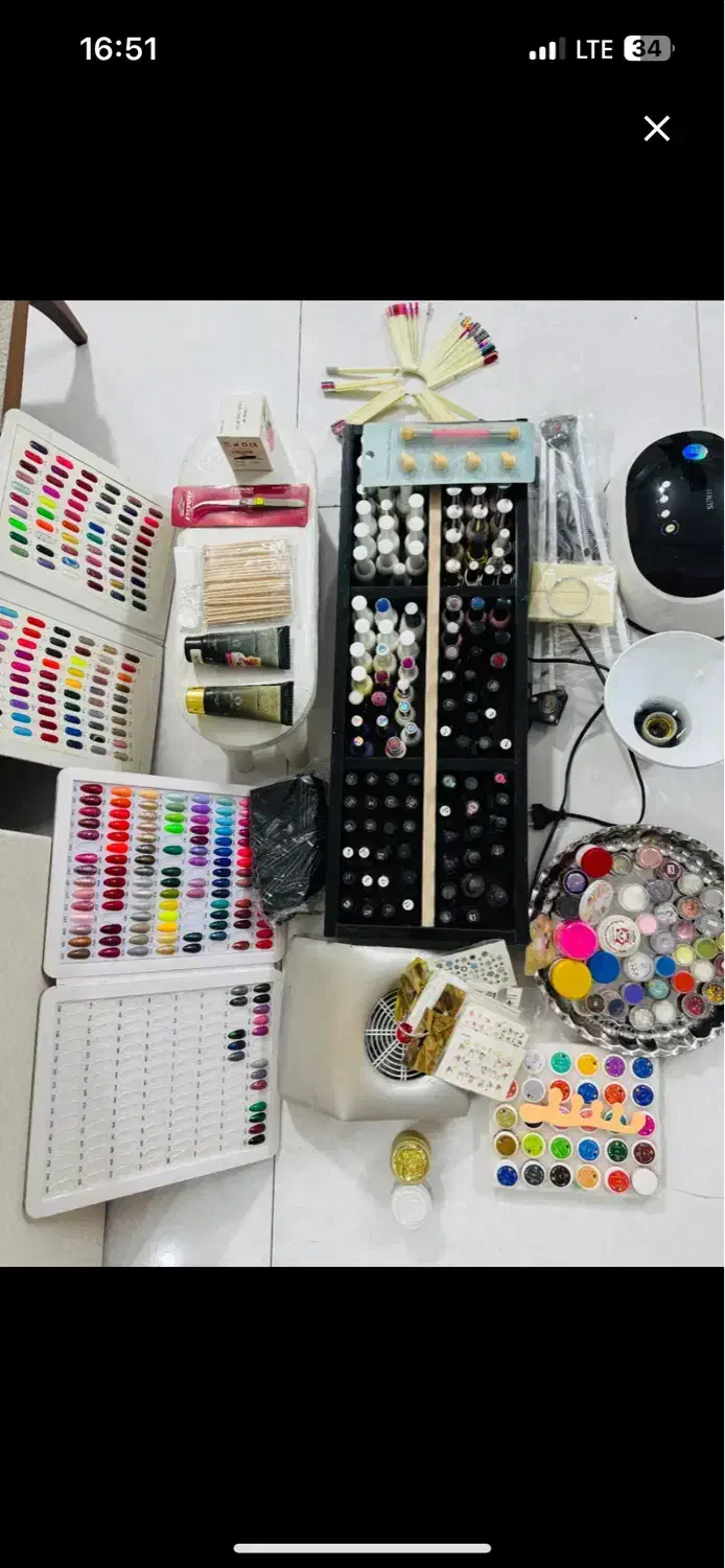 فروش وسایل کامل کاشت ناخن|آرایشی، بهداشتی، درمانی|شیراز, نصر|دیوار