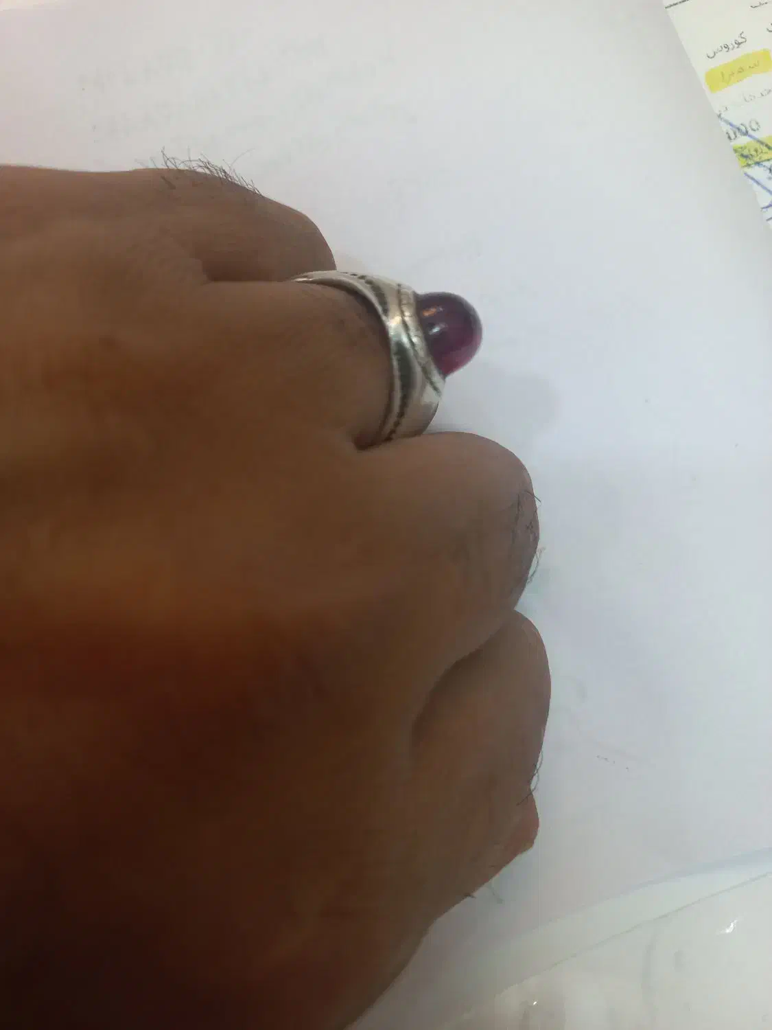 اگشتر نقره عیار بالا .عقیق زیبا خوش دست|بدلیجات|دورود, |دیوار