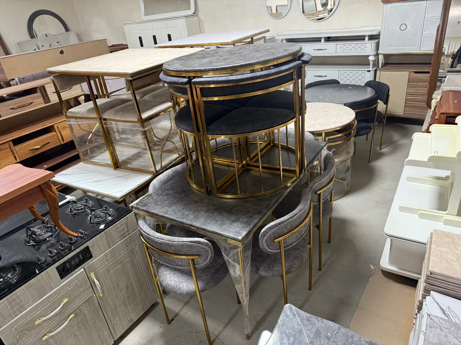 پخش میز غذاخوری فلزی آبکاری فورتیک کار تهران|میز و صندلی غذاخوری|ارومیه, |دیوار