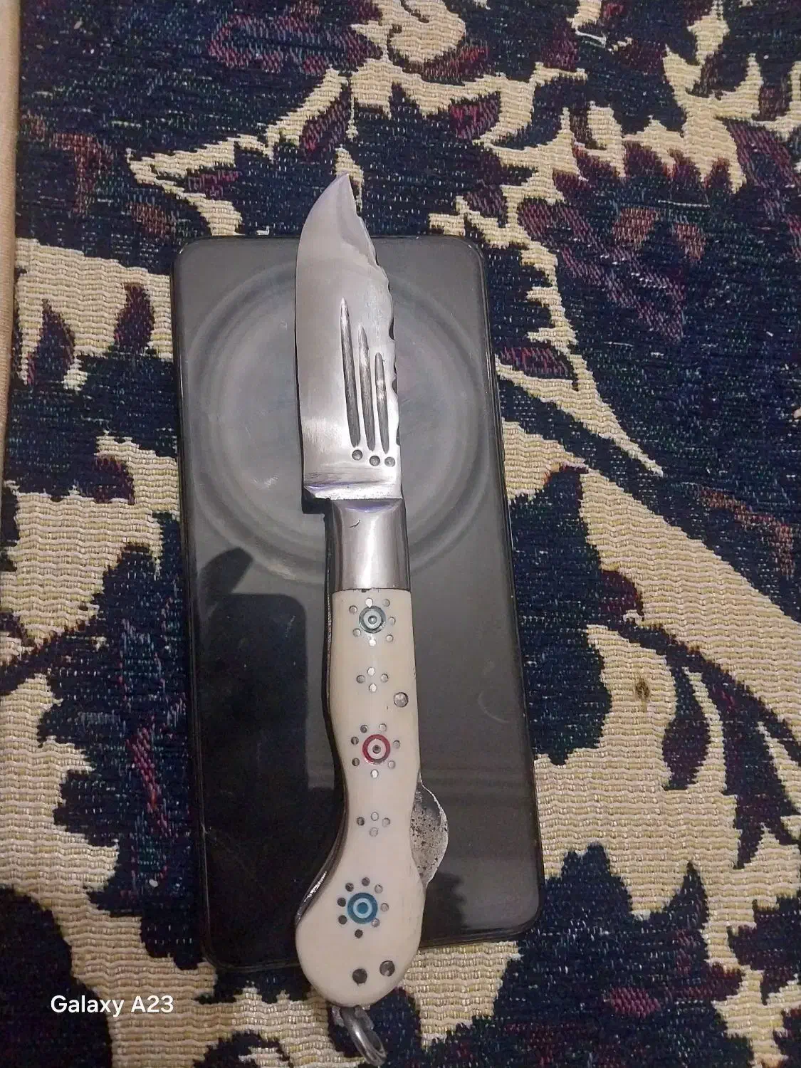 چاقوی طرح بابا|کلکسیون اشیاء عتیقه|خرمدره, |دیوار