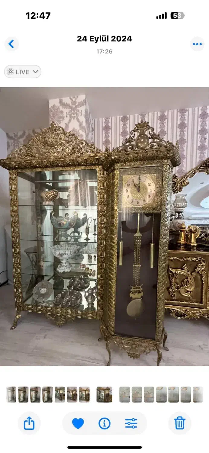 بوفه و ساعت برنز|بوفه، ویترین، کنسول|خوی, |دیوار