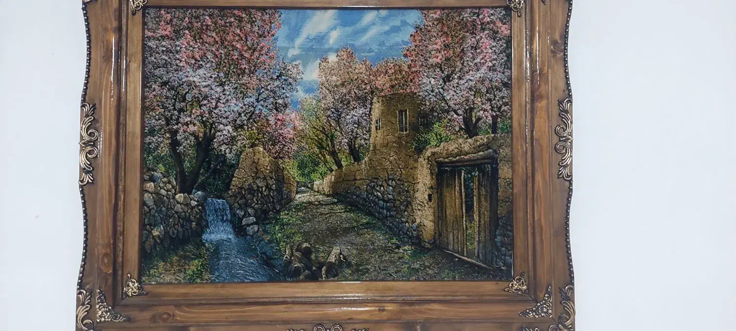 تابلو دستبافت باغ گیلاس|تابلو فرش|خرمآباد, |دیوار