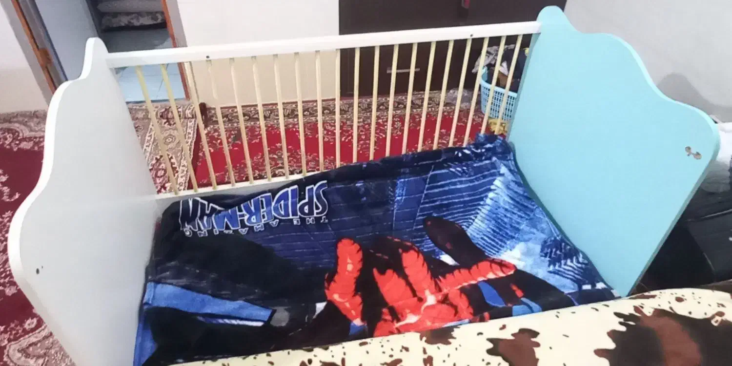 تخت گهواره کودک|تخت و سرویس خواب|برازجان, |دیوار