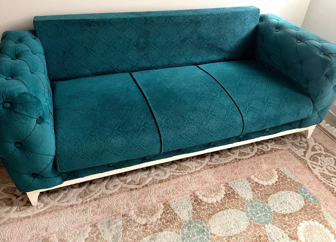 کاناپه سه نفره کاملا تمیز و سالم|مبلمان خانگی و میز عسلی|آمل, |دیوار