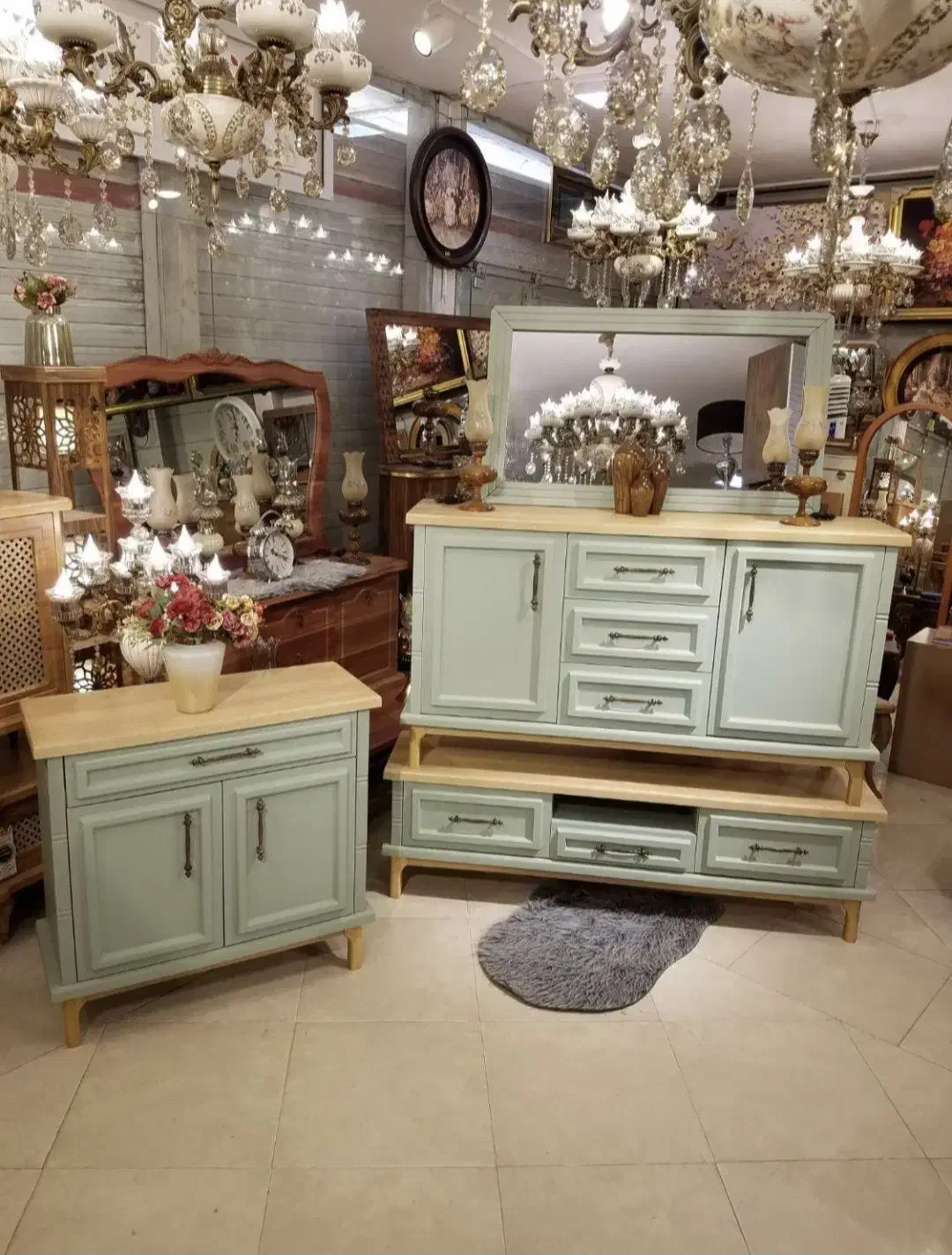 کلاسیک آینه کنسول تی وی۱۲۵ اقساطی|بوفه، ویترین، کنسول|مشهد, گرجی علیا|دیوار