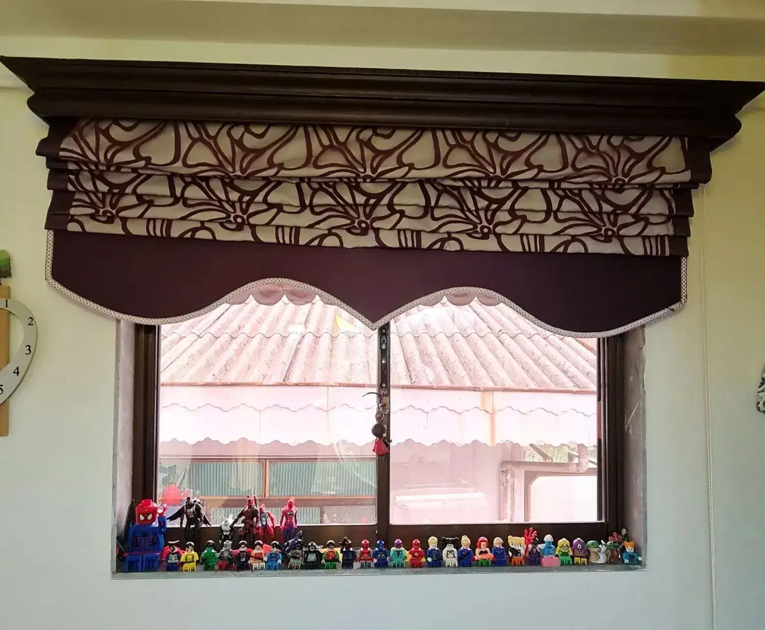 دو عدد پرده رومن|پرده، رانر، رومیزی|بندر انزلی, کوی واحدی|دیوار