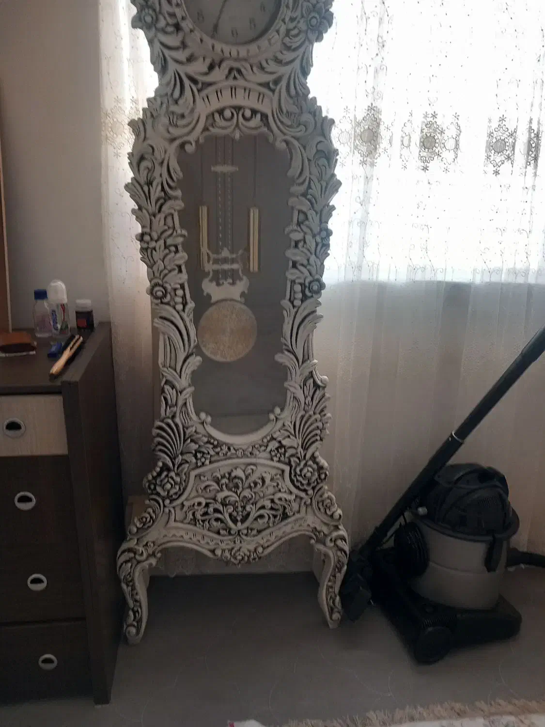 ساعت ایستاده گل برجسته|ساعت دیواری و تزئینی|رشت, حومه رشت|دیوار