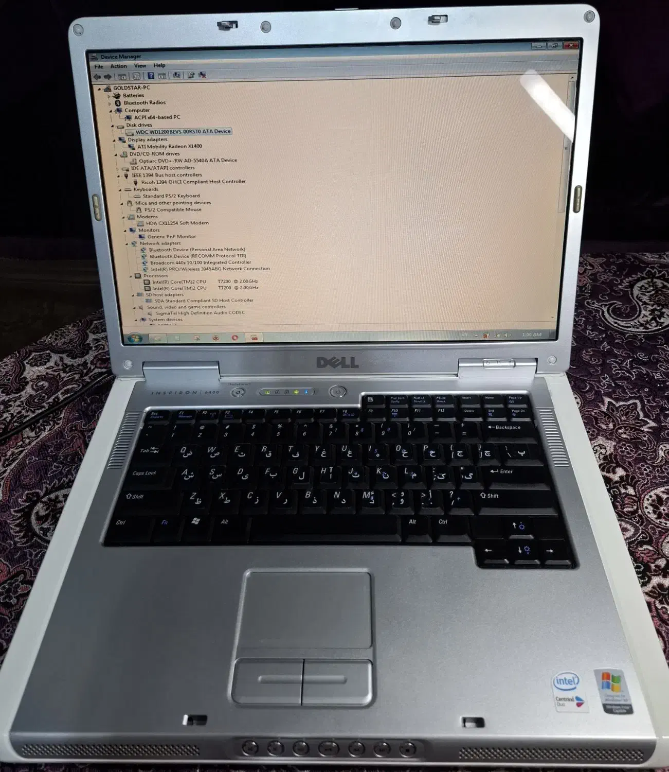 لپتاپ دل  DELL - INSPIRON 6400|رایانه همراه|تهران, جردن|دیوار