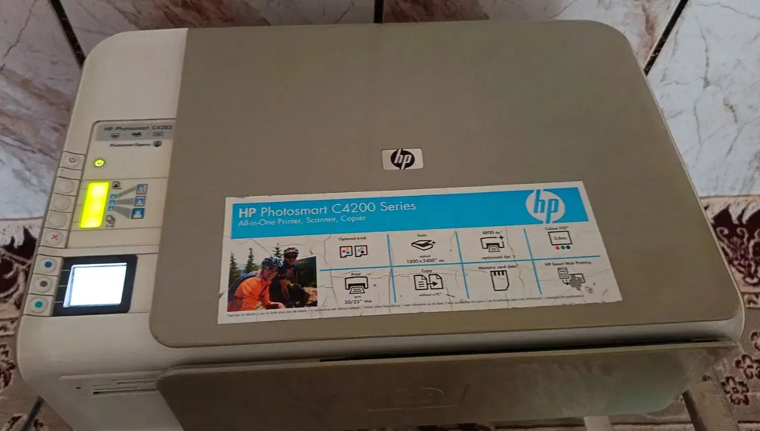 پرینتر hp فوتو اسمارت C4283|پرینتر، اسکنر، کپی، فکس|زرند, |دیوار