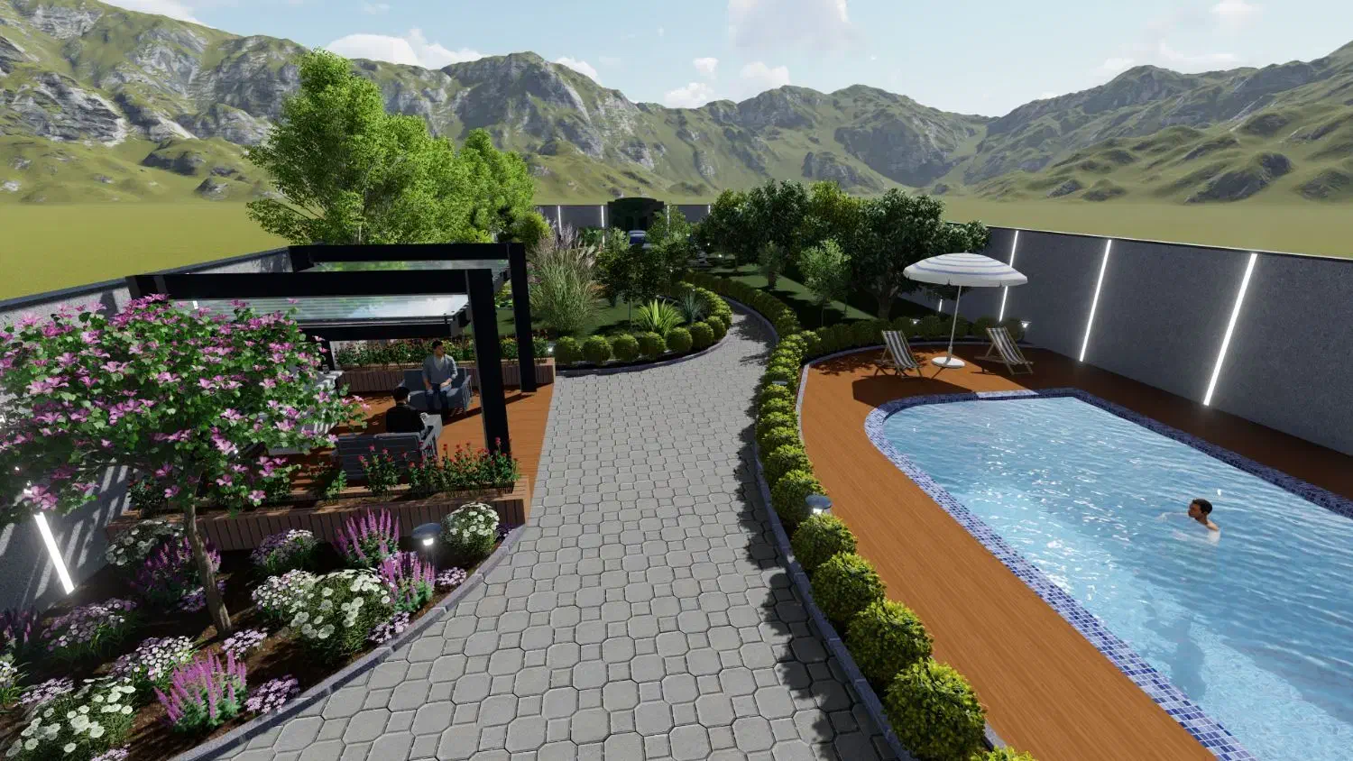 طراحی نقشه کشی محوطه پارک باغ فضای سبز اتوکد 3d|خدمات پیشه و مهارت|ایزدشهر, |دیوار