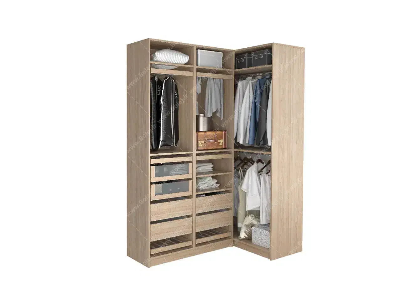 کمد دیواری کلوزت روم|جاکفشی، کمد، دراور|یزد, |دیوار