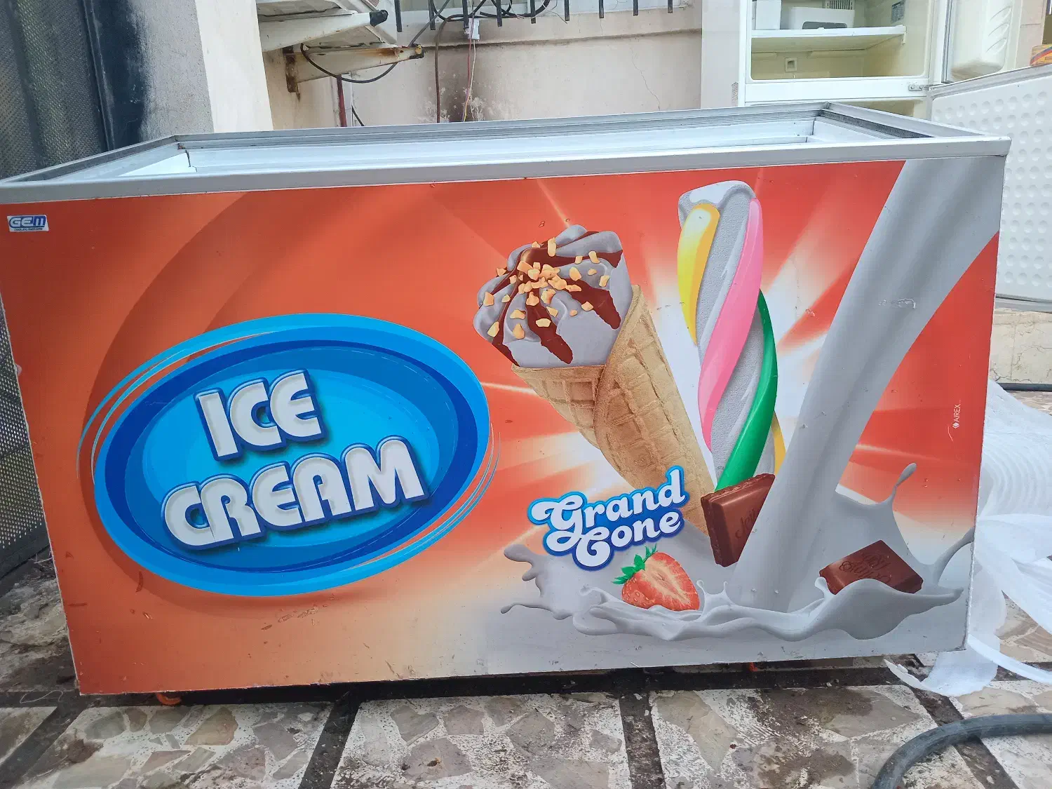 یخچال فیریزر بستنی ۴۵۰ لیتری|فروشگاه و مغازه|خشکبیجار, |دیوار