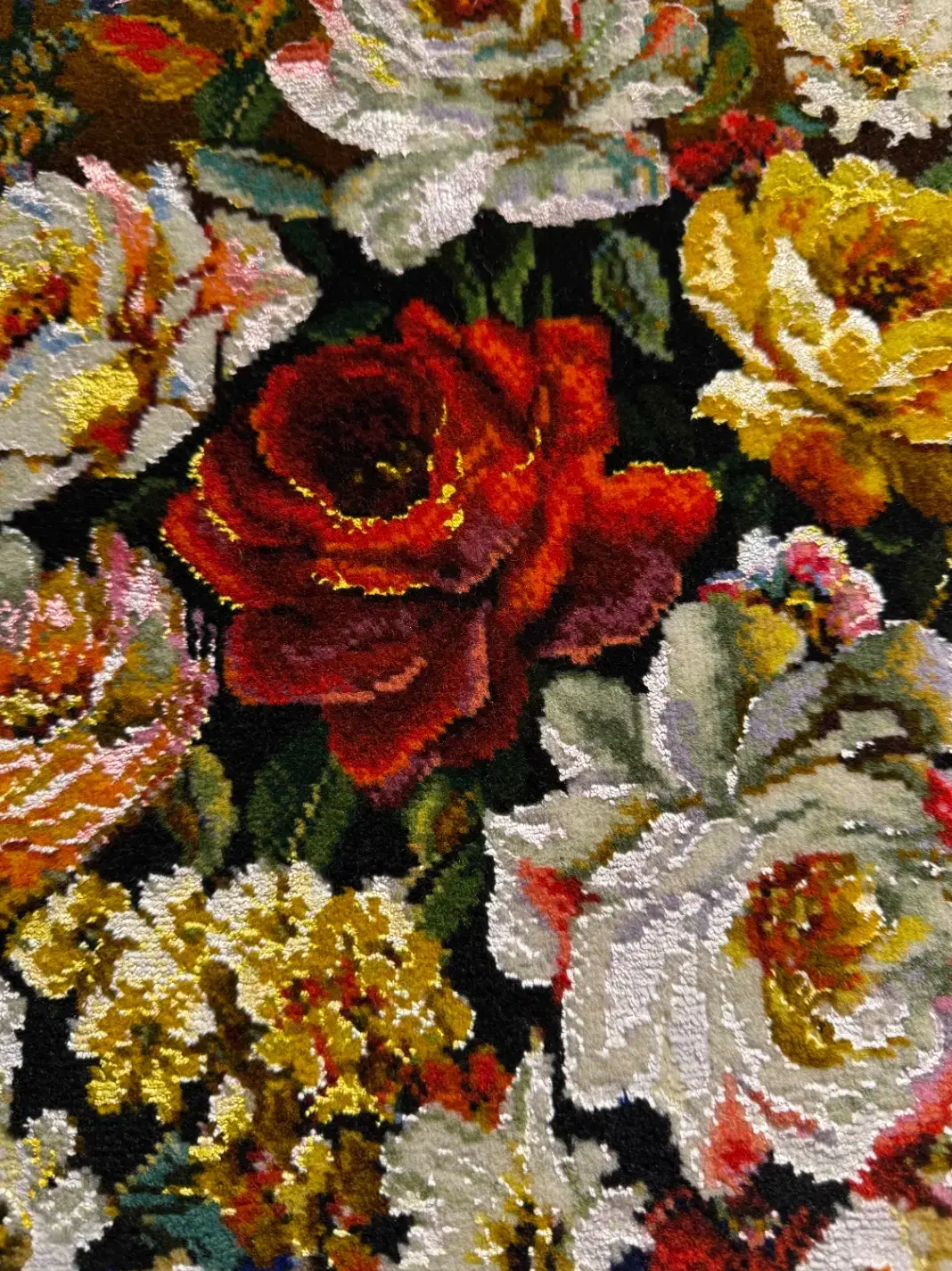 تابلو فرش دستباف گل لاکچری|تابلو فرش|تهران, بازار|دیوار