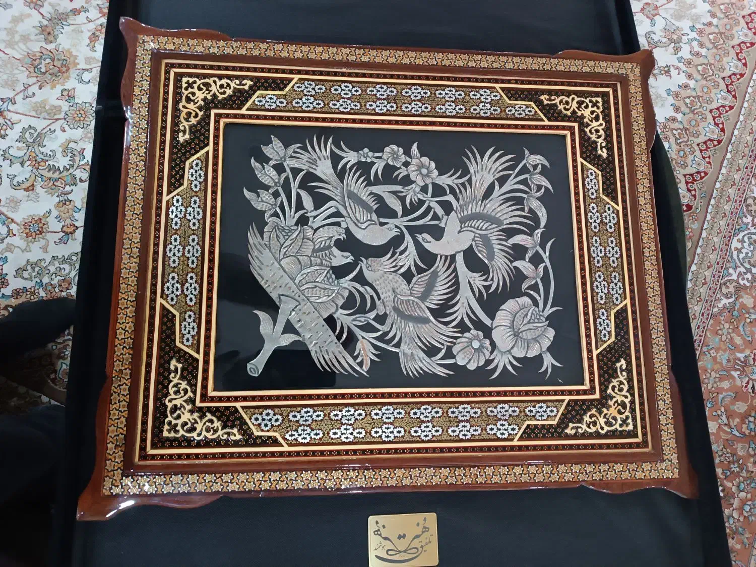 تابلو منبت کاری دست ساز اصفهان|صنایع دستی و سایر لوازم تزئینی|همدان, |دیوار