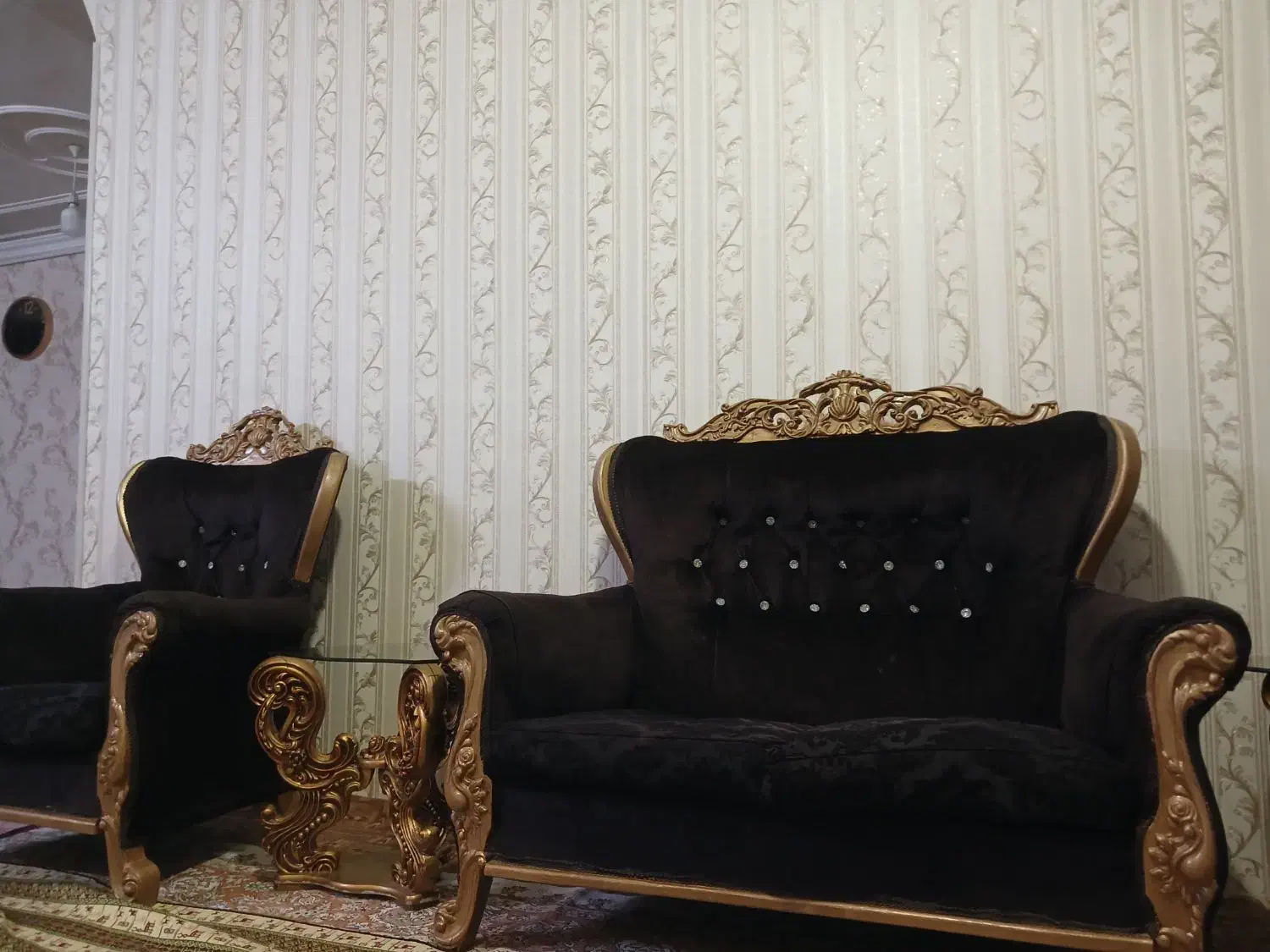 مبل ۷ نفره بامیزعسلی|مبلمان خانگی و میز عسلی|نسیمشهر, |دیوار