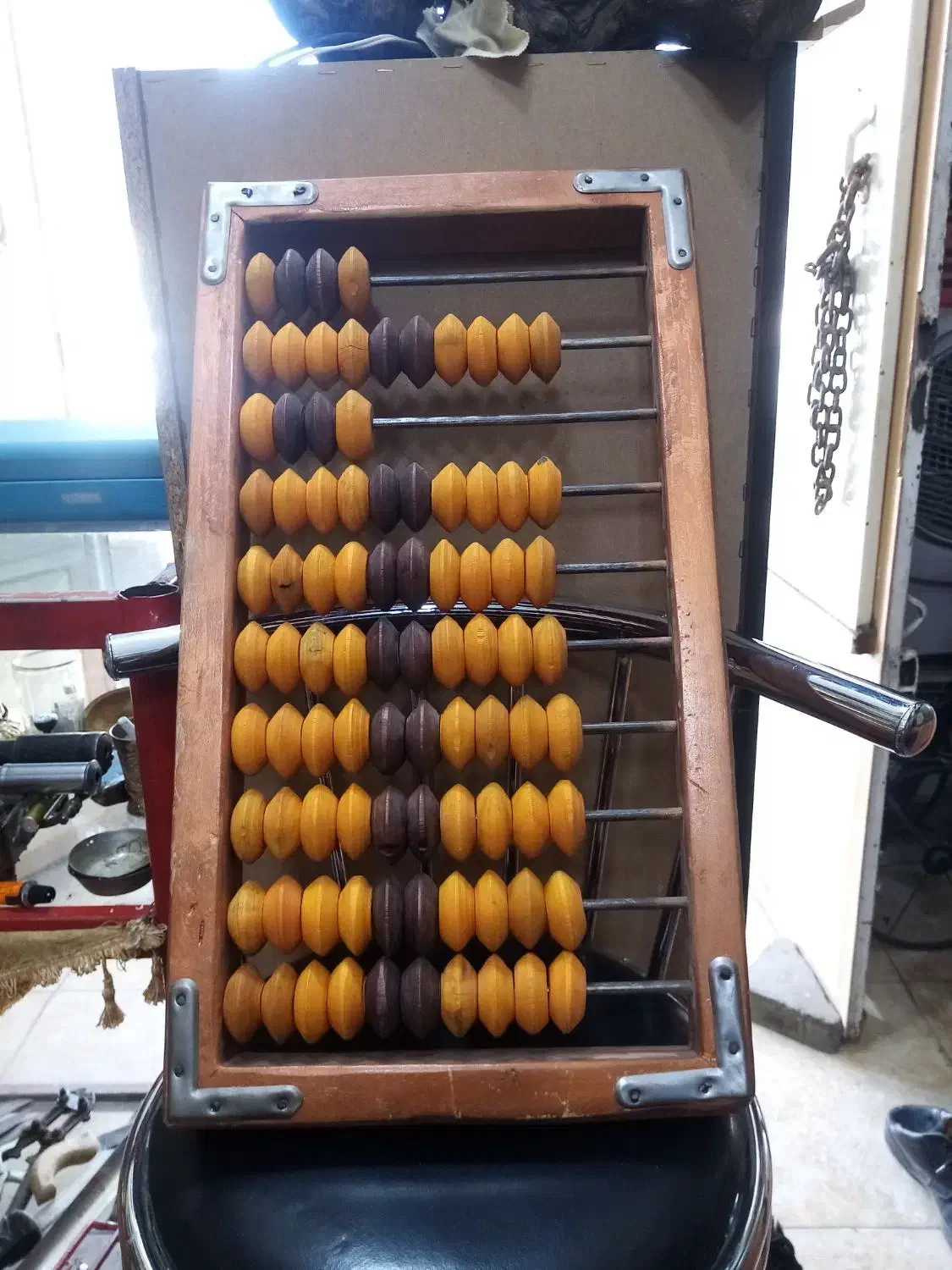 چرتکه قدیمی و سالم|کلکسیون اشیاء عتیقه|کاشمر, |دیوار