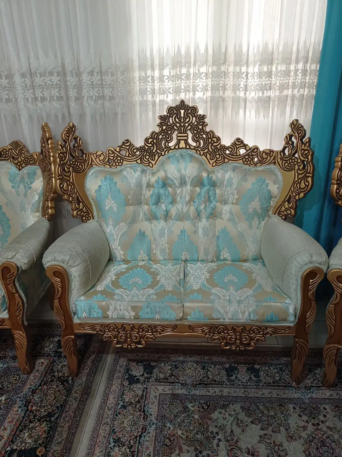 مبل ۷ نفره با فوم سرد|مبلمان خانگی و میز عسلی|تهران, شهرک شریفی|دیوار