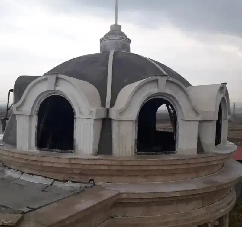 اجرای گنبدسیمانی نمای رومی سیمانی و نمای شسته|خدمات پیشه و مهارت|کرمانشاه, |دیوار